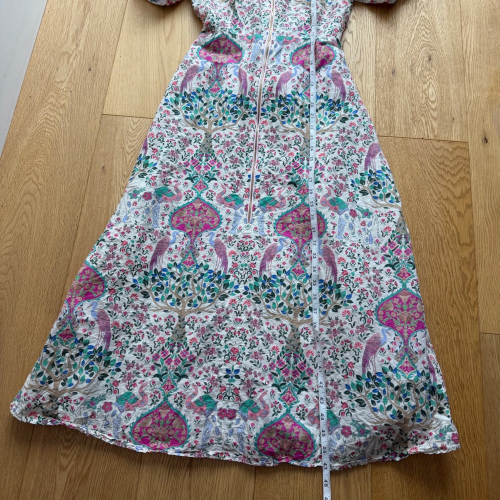 Sandro Paris Arya Floral Dress Linen blend - 36 - Picture 13 of 17